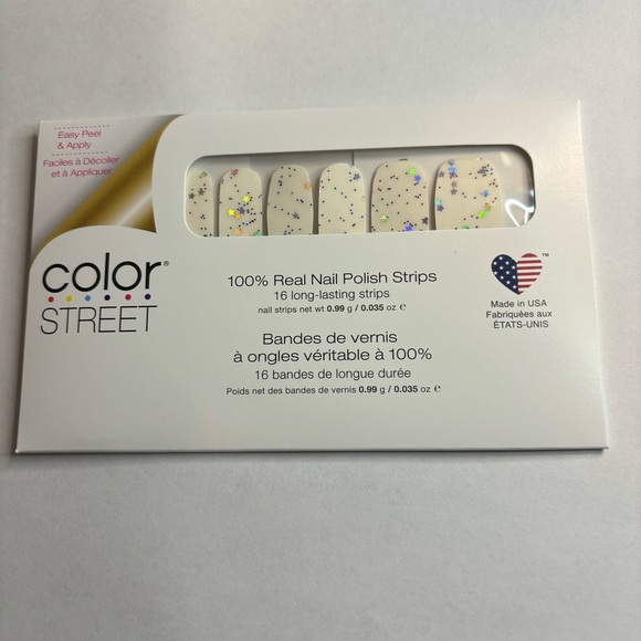 Lucky Stars Color Street Retired Clear Glitter Overlay - Picture 1 of 2